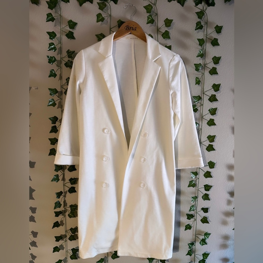 Must Have brand white blazer, size - medium